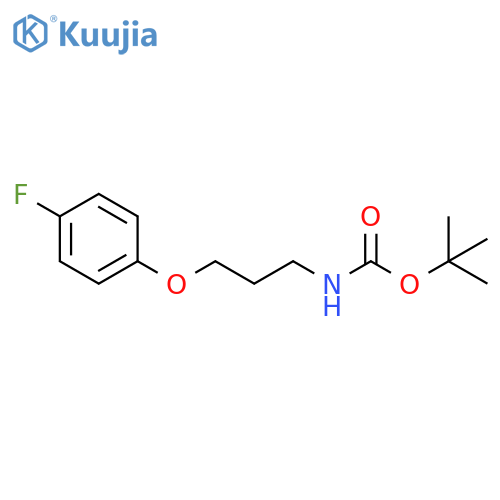 tert-Butyl N-[3-(4-fluorophenoxy)propyl]carbamate structure