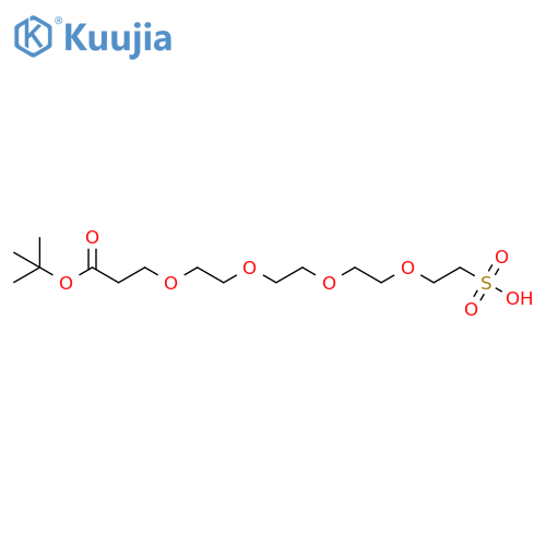 t-Butoxycarbonyl-PEG4-sulfonic acid structure