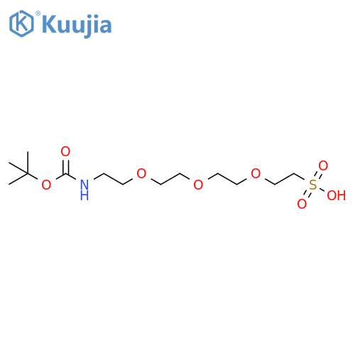 t-Boc-N-amido-PEG3-sulfonic acid structure