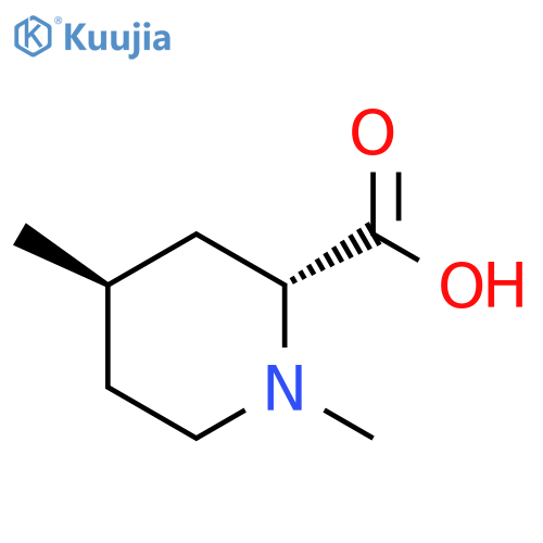 (2R,4R)-1,4-dimethylpiperidine-2-carboxylic acid structure