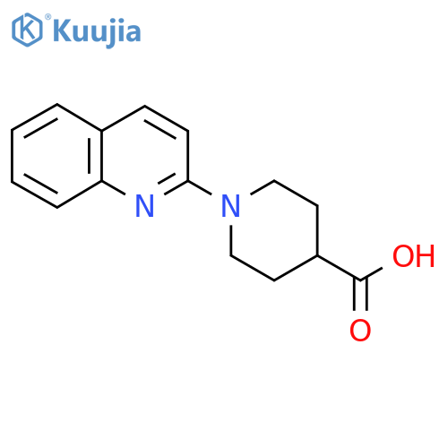 1-(Quinolin-2-yl)piperidine-4-carboxylic acid structure