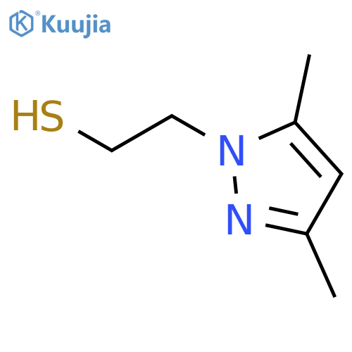 1H-Pyrazole-1-ethanethiol, 3,5-dimethyl- structure