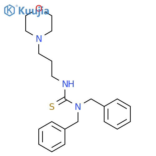 1,1-Dibenzyl-3-(3-morpholin-4-yl-propyl)-thiourea structure