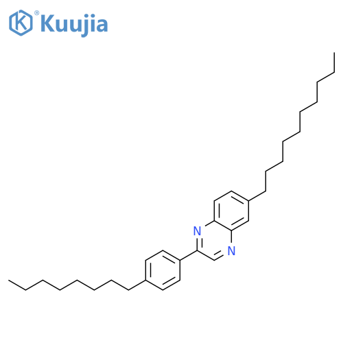 Quinoxaline, 6-decyl-2-(4-octylphenyl)- structure