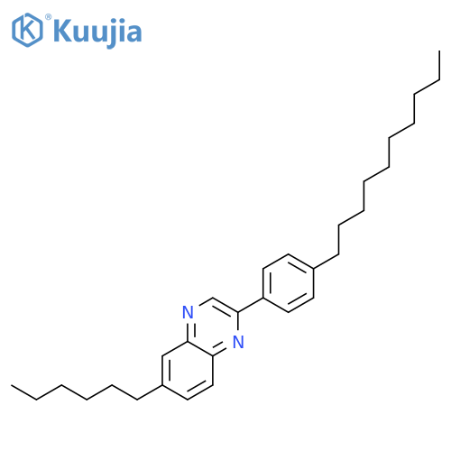 Quinoxaline, 2-(4-decylphenyl)-6-hexyl- structure