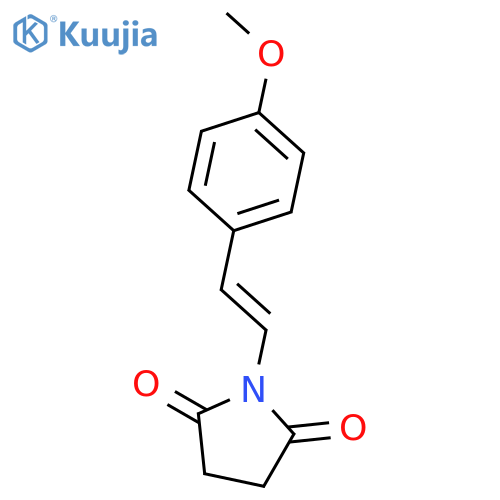 2,5-Pyrrolidinedione,1-[2-(4-methoxyphenyl)ethenyl]- structure