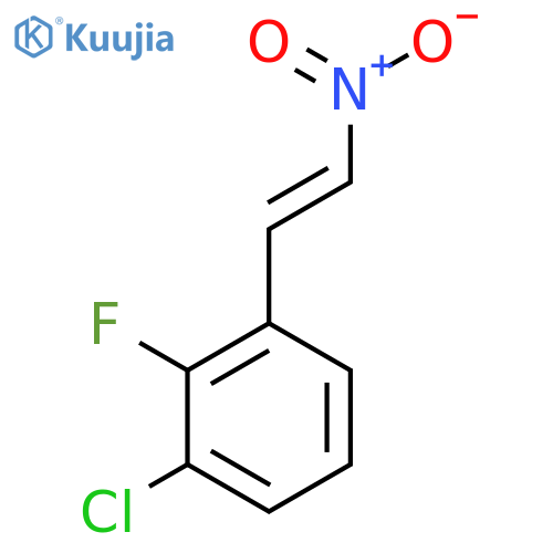 1-Chloro-2-fluoro-3-(2-nitrovinyl)benzene structure