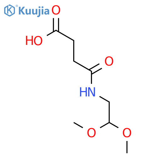 Butanoic acid, 4-[(2,2-dimethoxyethyl)amino]-4-oxo- structure