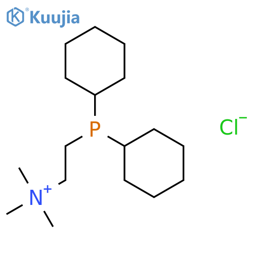 2-(Dicyclohexylphosphino)ethyltrimethylammonium chloride structure