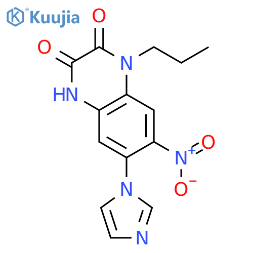 2,3-Quinoxalinedione, 1,4-dihydro-6-(1H-imidazol-1-yl)-7-nitro-1-propyl- structure