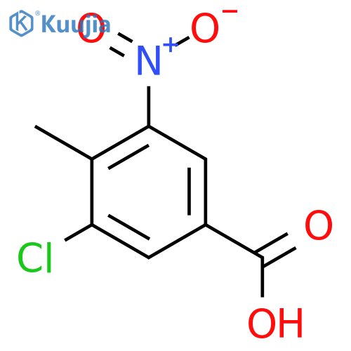 3-Chloro-4-methyl-5-nitrobenzoic acid structure
