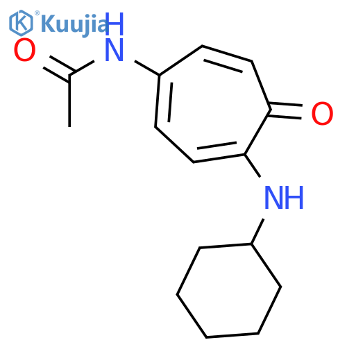 N-[4-(cyclohexylamino)-5-oxocyclohepta-1,3,6-trien-1-yl]acetamide structure