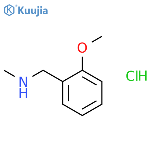 1-(2-Methoxyphenyl)-N-methylmethanamine hydrochloride structure