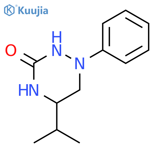 1,2,4-Triazin-3(2H)-one, tetrahydro-5-(1-methylethyl)-1-phenyl- structure