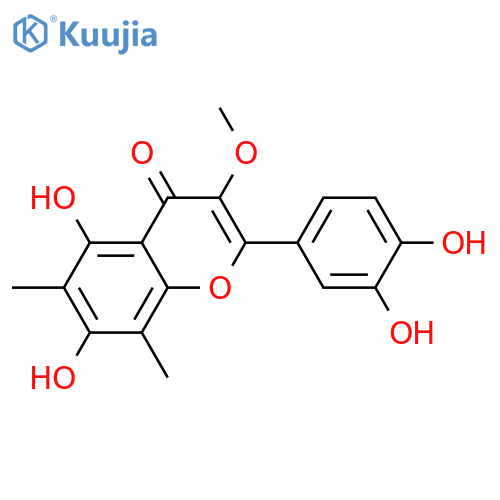 3,3',4',5,7-Pentahydroxy-6,8-dimethylflavone; 3-Me ether structure