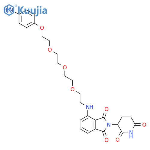Pomalidomide-PEG4-Ph-NH2 structure