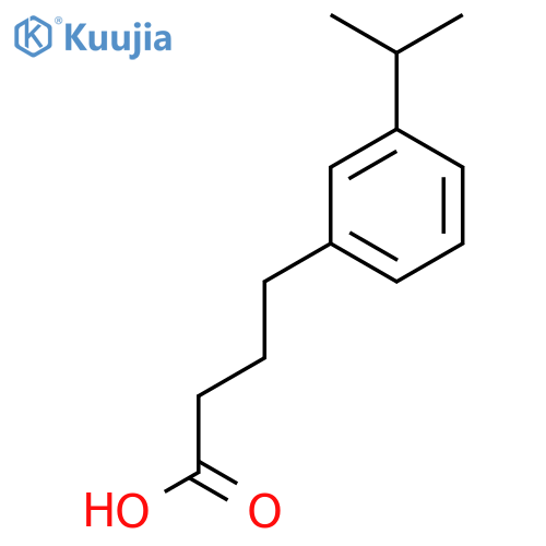 4-[3-(Propan-2-yl)phenyl]butanoic acid structure