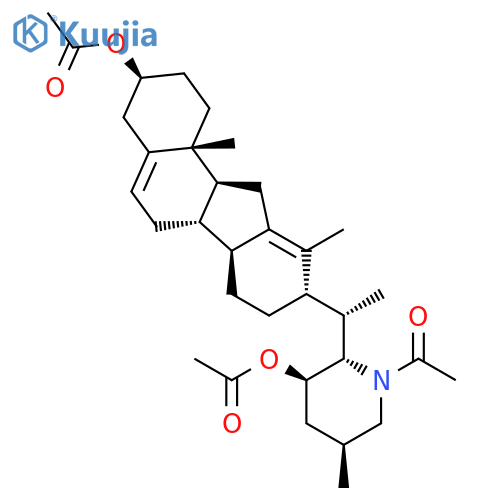(3beta,23R)-28-acetylveratraman-3,23-diyl diacetate structure