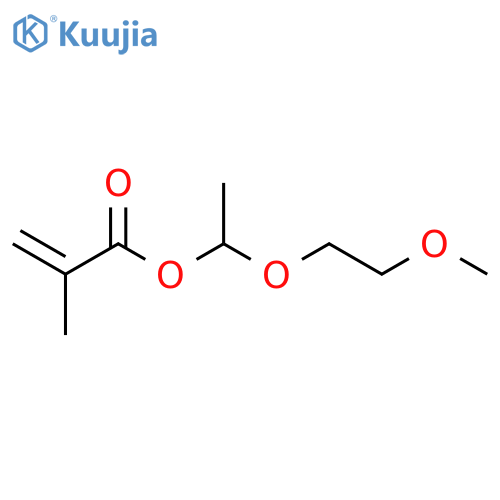 2-Propenoic acid, 2-methyl-, 1-(2-methoxyethoxy)ethyl ester structure