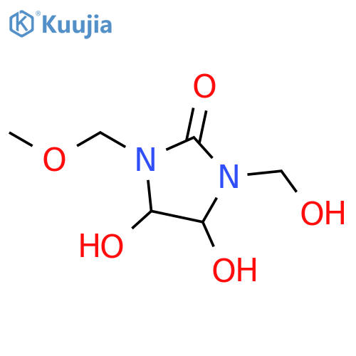 2-Imidazolidinone,4,5-dihydroxy-1-(hydroxymethyl)-3-(methoxymethyl)- structure