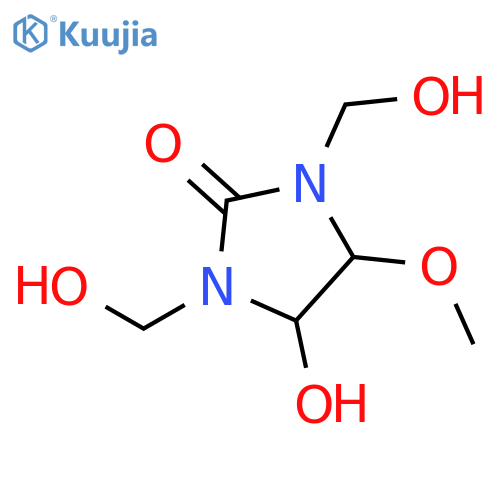 2-Imidazolidinone,4-hydroxy-1,3-bis(hydroxymethyl)-5-methoxy- structure