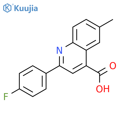 2-(4-fluorophenyl)-6-methylquinoline-4-carboxylic acid structure
