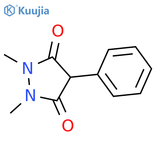 3,5-Pyrazolidinedione, 1,2-dimethyl-4-phenyl- structure