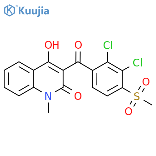 2(1H)-Quinolinone,3-[2,3-dichloro-4-(methylsulfonyl)benzoyl]-4-hydroxy-1-methyl- structure