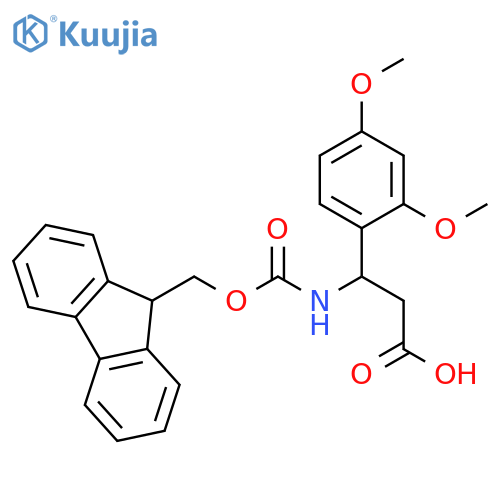Benzenepropanoic acid, β-[[(9H-fluoren-9-ylmethoxy)carbonyl]amino]-2,4-dimethoxy- structure