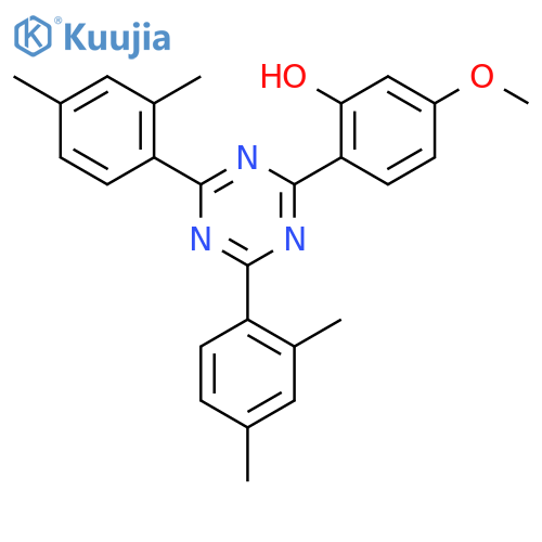2-[4,6-Bis(2,4-dimethylphenyl)-1,3,5-triazin-2-yl]-5-methoxyphenol structure