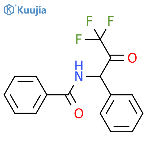 Benzamide, N-(3,3,3-trifluoro-2-oxo-1-phenylpropyl)- structure