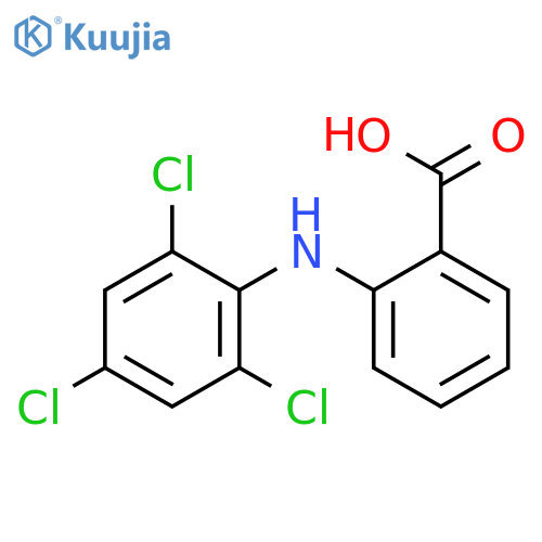 Benzoic acid, 2-[(2,4,6-trichlorophenyl)amino]- structure