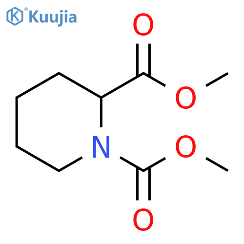 1,2-Piperidinedicarboxylic acid, dimethyl ester structure
