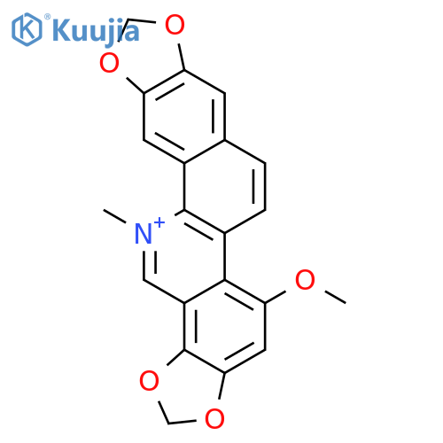 [1,3]Benzodioxolo[5,6-c]-1,3-dioxolo[4,5-i]phenanthridinium,5-methoxy-13-methyl- structure