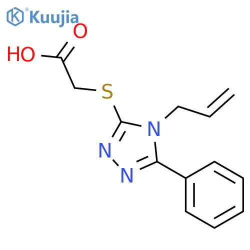 (4-Allyl-5-phenyl-4H-1,2,4-triazol-3-yl)thioacetic acid structure