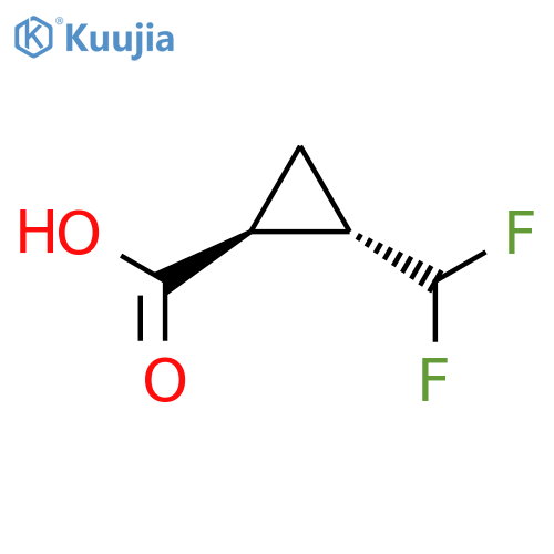 (1S,2S)-2-(Difluoromethyl)cyclopropane-1-carboxylic acid structure