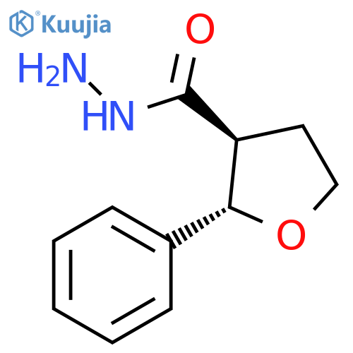 (2S,3S)-2-phenyloxolane-3-carbohydrazide structure