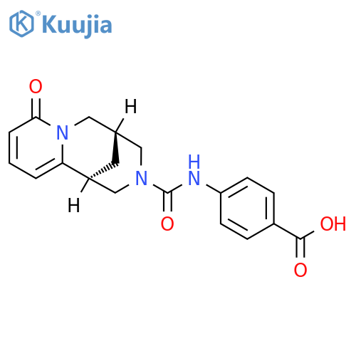 Benzoic acid, 4-[[[(1S,5R)-1,5,6,8-tetrahydro-8-oxo-1,5-methano-2H-pyrido[1,2-a][1,5]diazocin-3(4H)-yl]carbonyl]amino]- structure