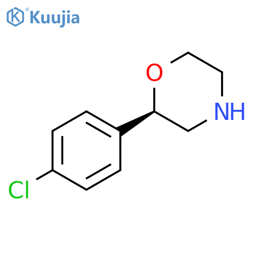 Morpholine, 2-(4-chlorophenyl)-, (2R)- structure