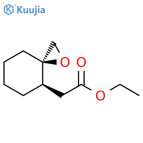 1-Oxaspiro[2.5]octane-4-acetic acid, ethyl ester, (3R,4R)- structure