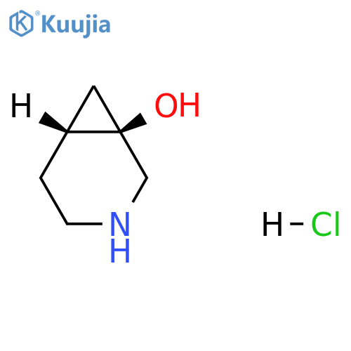 (1R,6R)-3-azabicyclo[4.1.0]heptan-1-ol;hydrochloride structure