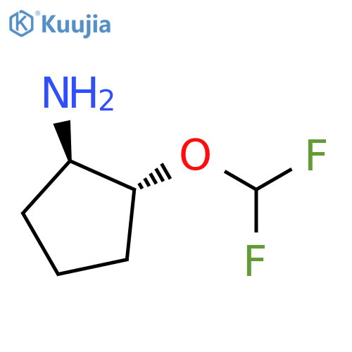 (1R,2R)-2-(difluoromethoxy)cyclopentan-1-amine structure
