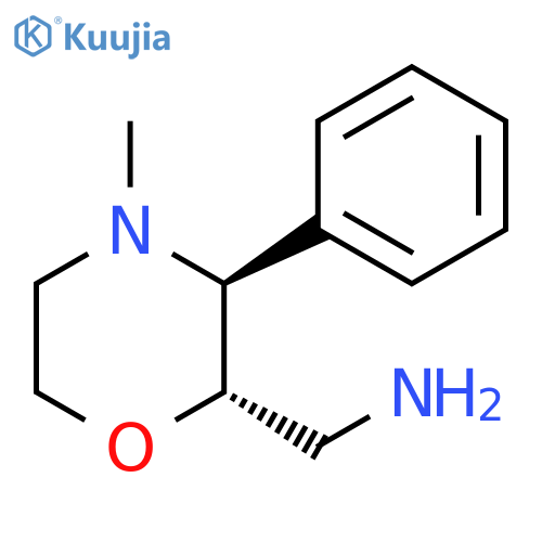 2-Morpholinemethanamine, 4-methyl-3-phenyl-, (2S,3S)- structure