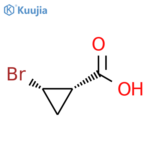 Cyclopropanecarboxylic acid, 2-bromo-, (1S,2S)- structure