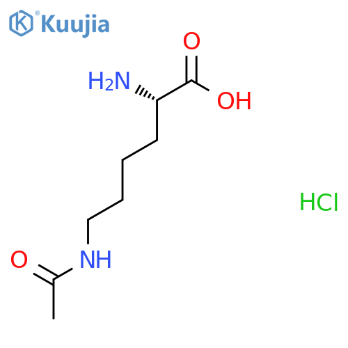 (2S)-2-amino-6-acetamidohexanoic acid hydrochloride structure