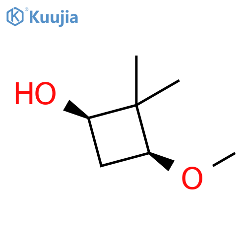 Cyclobutanol, 3-methoxy-2,2-dimethyl-, (1R,3S)- structure