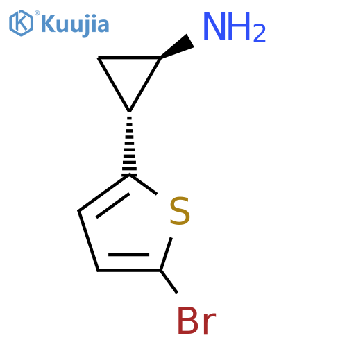 (1R,2R)-2-(5-bromothiophen-2-yl)cyclopropan-1-amine structure