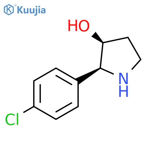 3-Pyrrolidinol, 2-(4-chlorophenyl)-, (2S,3S)- structure