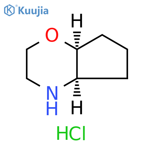 (4aR,7aS)-2,3,4,4a,5,6,7,7a-octahydrocyclopenta[b][1,4]oxazine;hydrochloride structure