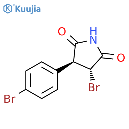 trans-3-bromo-4-(4-bromophenyl)pyrrolidine-2,5-dione structure